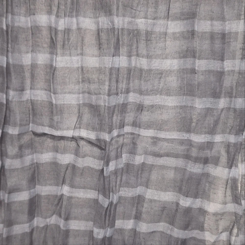 RISING TIDE | Silk, Cotton Gray Scarf